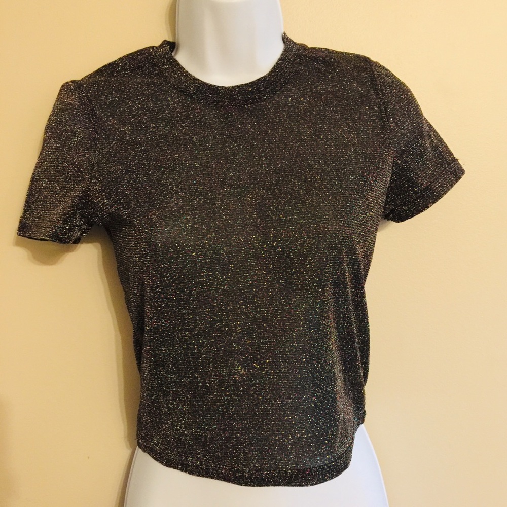 Clearance $7 ICONE GLITTER CLUBBING SHIRT